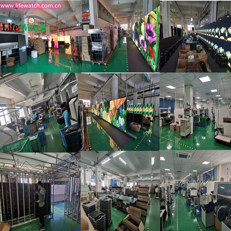 ورشة إنتاج جدار الفيديو LED للعملاء المحليين