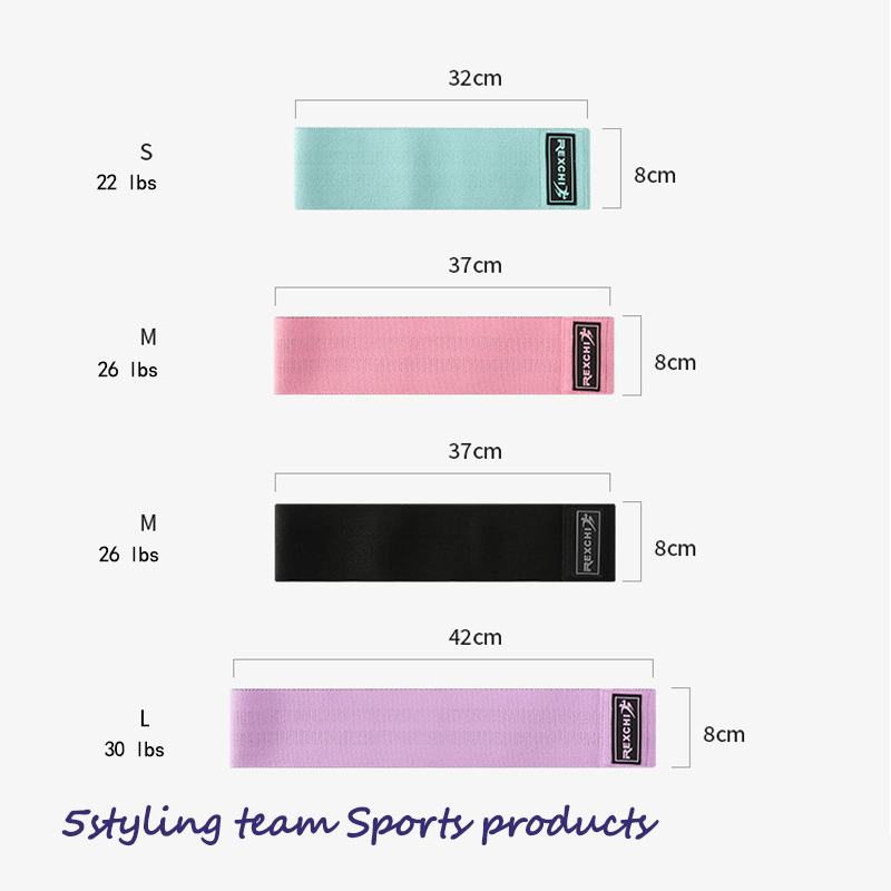 Rexchi \/ Reich yoga مع عصابة الورك مقاومة اليوغا مع اللياقة البدنية القرفصاء حزام مطاطي التوتر