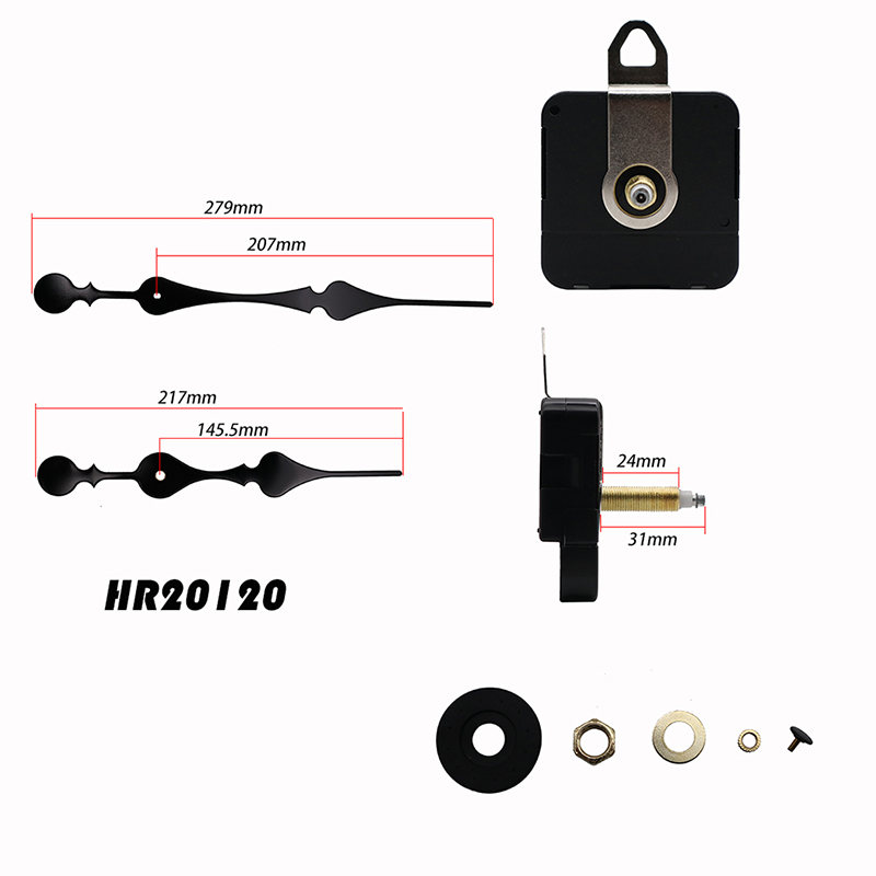 31mm عزم دوران كبير أنا محور ساعة الجدار مع حركة مؤشر ساعة HR20120