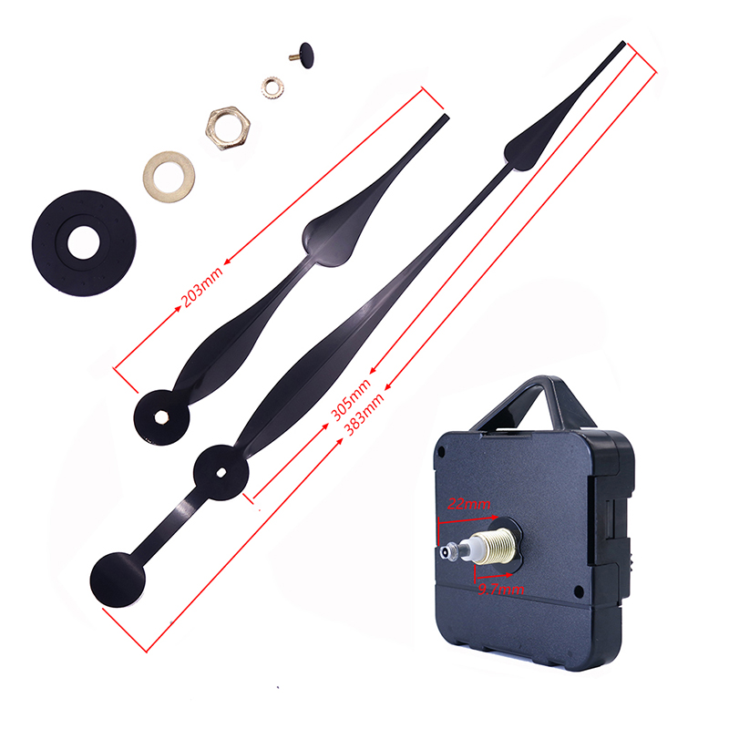 HR1688 ماكينة ساعة كوارتز 15 ملم و عقارب ساعة ألمنيوم