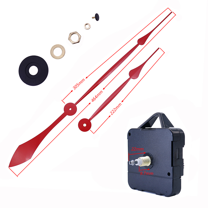 HR1688 ماكينة ساعة كوارتز 15 ملم و عقارب ساعة ألمنيوم