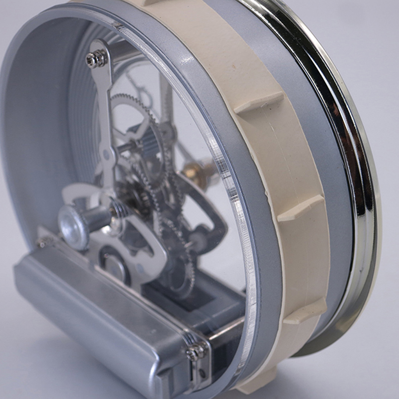 97MM إدراج هيكل عظمي الفضة على مدار الساعة الجدول