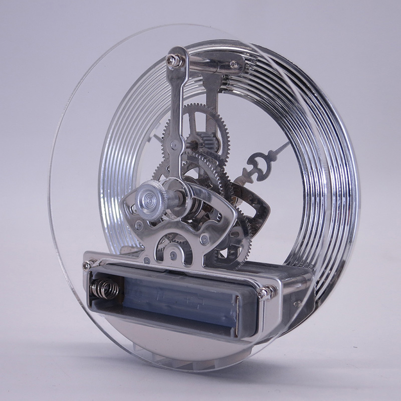 chiinese 86mm إدراج هيكل عظمي الفضة على مدار الساعة