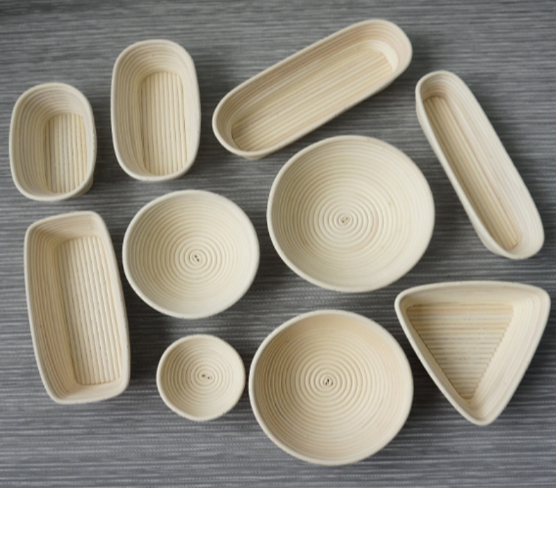 سلة من الخيزران الروطان Banneton