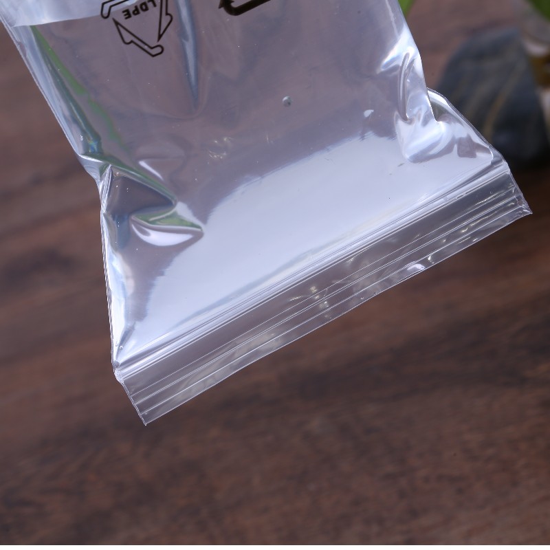 حقيبة LLDPE قابلة للتخصيص وختم ذاتي شفاف