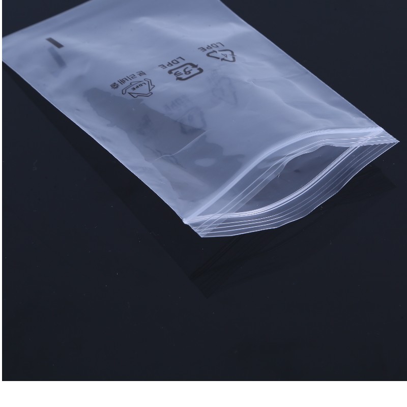 حقيبة LLDPE قابلة للتخصيص وختم ذاتي شفاف