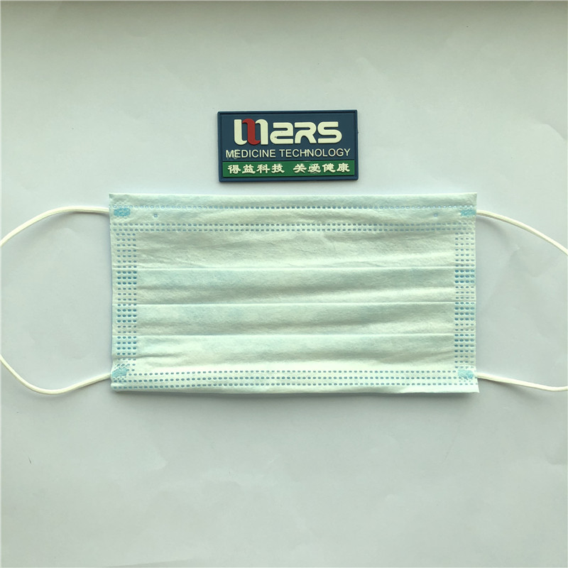 مصنع الجملة 3ply غير المنسوجة قناع الوجه الطبي القابل للتصرف مع حلقة الأذن