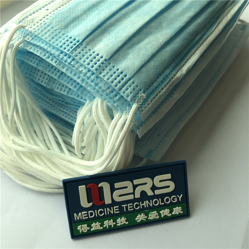 مصنع الجملة 3ply غير المنسوجة قناع الوجه الطبي القابل للتصرف مع حلقة الأذن