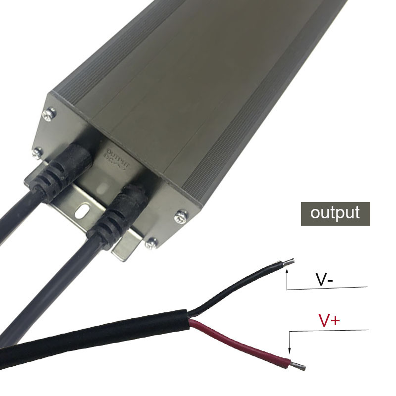 12v400w تشونغشان عالية الجودة الجهد المستمر للماء أسود رمادي الألومنيوم قذيفة سائق العرض