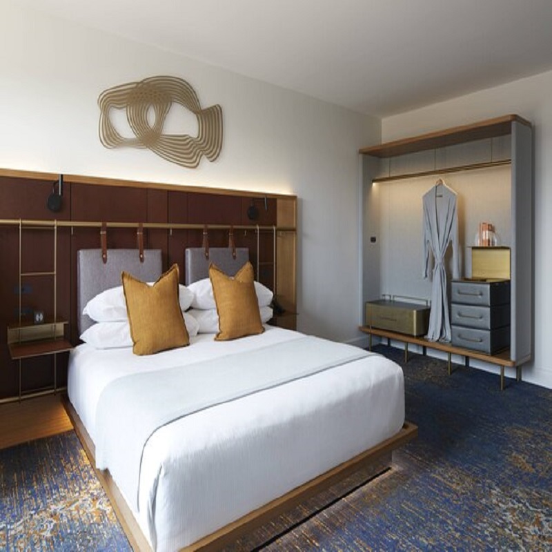 CFP1805 King Guest Room Hotel Fit-Out أثاث خزانة خزانة رف الأمتعة