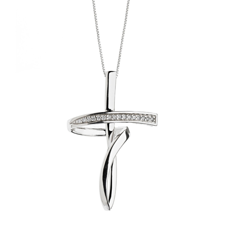 السيدات الأوروبية والأمريكية أسلوب بسيط عبر 925 الفضة الاسترليني قلادة الصين مصنع تجهيز المجوهرات Ruifanbao