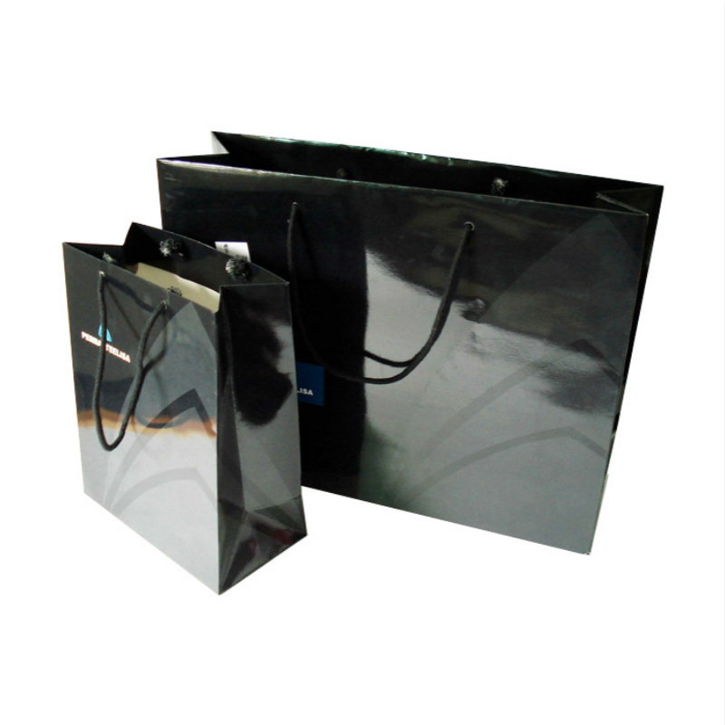 أكياس التسوق أكياس التجزئة المطبوعة باللون الأسود للسراويل اللباس