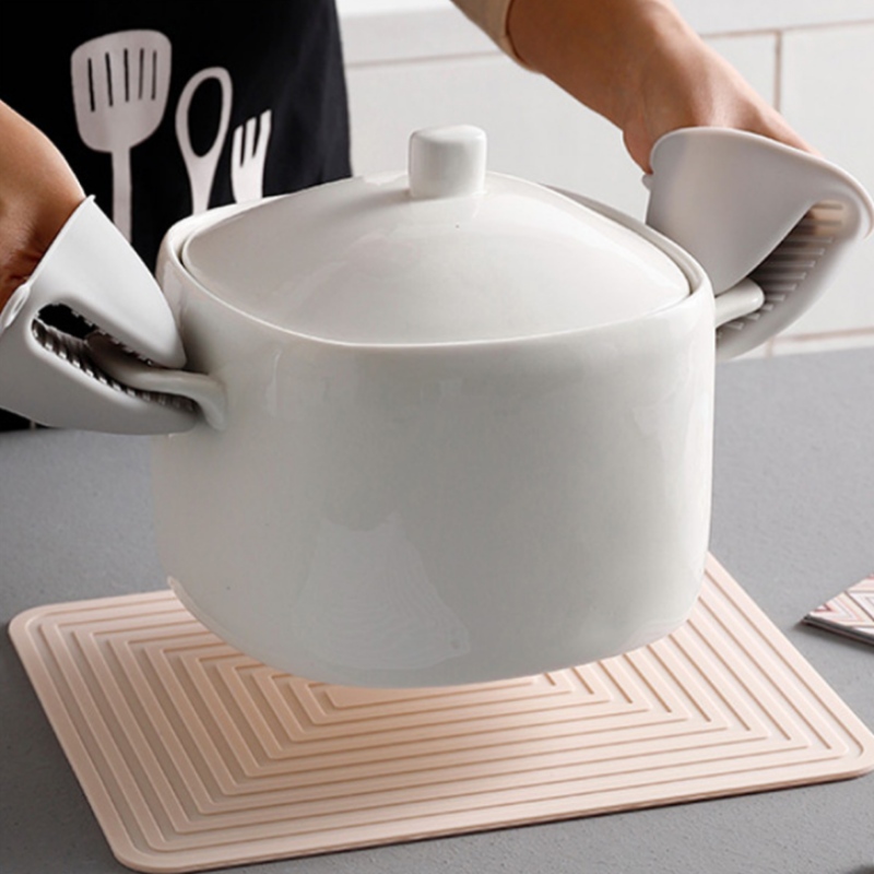 حصيرة وعاء مموج مستطيل