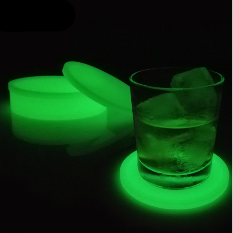 10 قاعدة مستديرة سميكة مضيئة