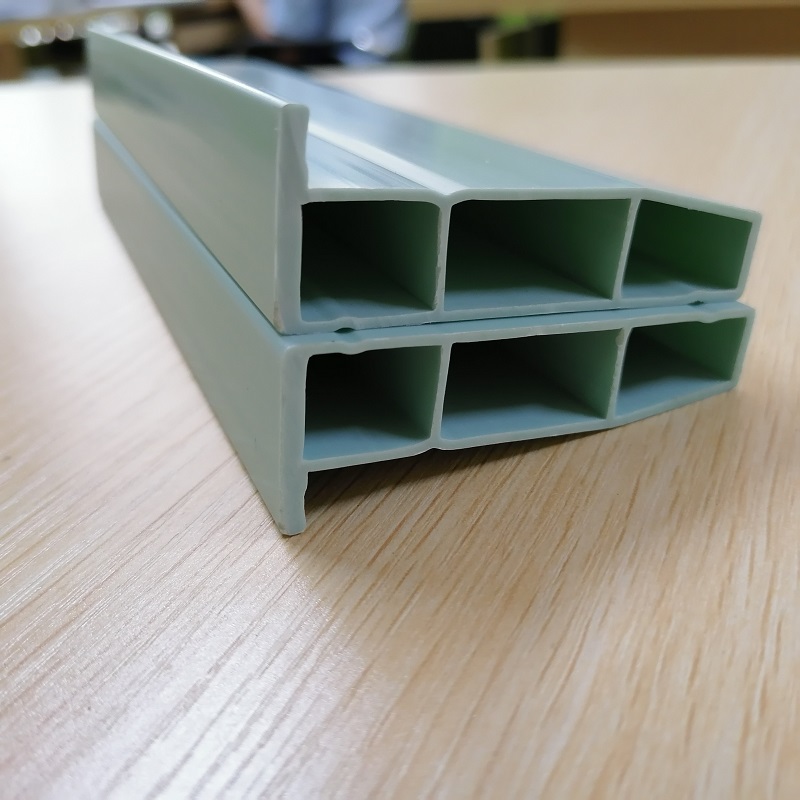 الشركة المصنعة الصينية من PVC tuyere الشخصي PVC مجوف الشركة المصنعة PVC L قسم تقليم لنظام التهوية