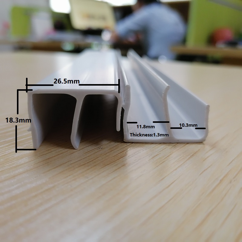 PVC على شكل E الشخصي قناة PVC تقليم الشركة المصنعة لقناة PVC في الصين