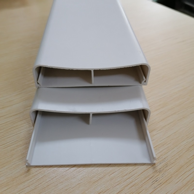 PVC الحبل hider قناة إدارة الكابلات ثنائية القناة قناة مجرى الكابلات البلاستيكية المخفية