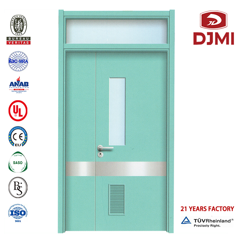 مركب عالي الجودة للغرفة X-Ray Shielding مغلفة Hpl باب خشبي داخلي رخيص مع باب سوينغ مزدوج من الألومنيوم Ce \/ Iso \/ En داخلي مخصص مع نافذة زجاجية ...