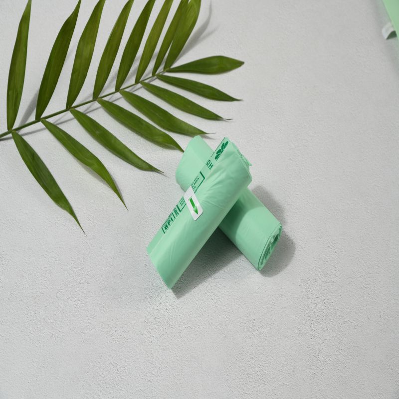 نشا الذرة القابلة للتحلل على أساس 100 ٪ سماد كيس القمامة