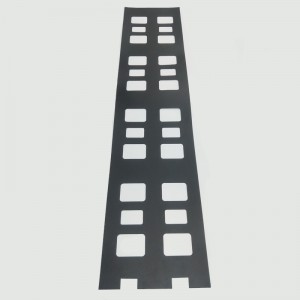 0.175mm مجلس العزل الأسود مقاومة درجات الحرارة العالية مقاومة للحريق عزل طوقا تجهيز مصنع مخصص