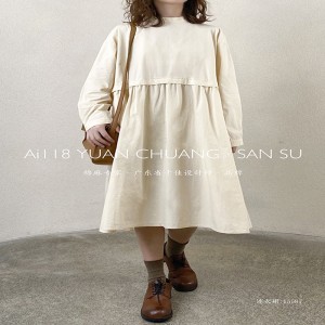 سهل تصميم بسيط عارضة أزياء نقية لون الطباعة القطن والكتان الملونة سوبر مخصص 15587 اللباس القميص