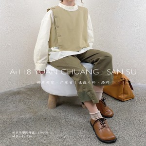 سهل تصميم بسيط عارضة أزياء لون الصلبة شريط منقوش كبير 19505 العرف القمصان ذات الياقات المستديرة صدرية