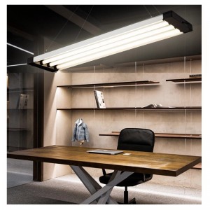 مكتب مركز تسوق مكتب ثريا نجفة ثريا ثريا بسيطة على شكل شريط مصباح سقف زاوية عالية الطاقة