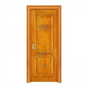 2021 الصين باب خشبي بسيط wpc باب خارجي مطلي باب تجاري رخيص