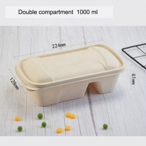 حماية البيئة نوع نشا الذرة الغذاء مربع التعبئة والتغليف القابلة للتحلل المواد الغذائية مختومة تخزين الحاويات