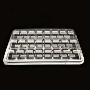 الجملة مربع ماكارونس الأحجام المخصصة واضح مربع الغداء الحلوى القابلة للتحلل