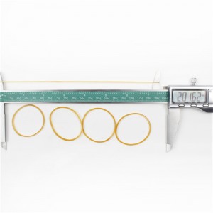 مرونة عالية مكافحة الشيخوخة شريط مطاطي شفاف أصفر مصنع الجملة حلقة مطاطية للتخصيص