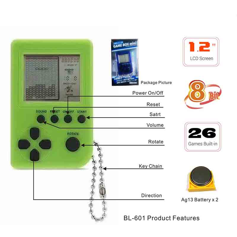 سلسلة المفاتيح لعبة تتريس BL-601