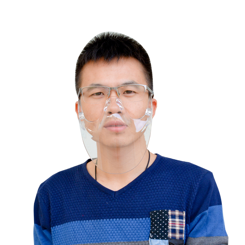 مكافحة الضباب معدات السلامة عزل مخصص البلاستيك بلوك درع الوجه