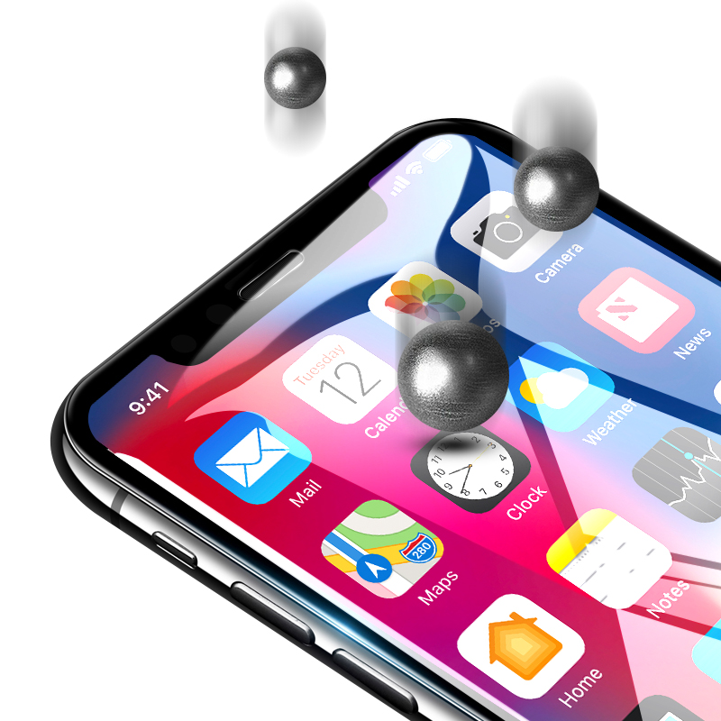 فيلم شاشة زجاجي مقوى 9H عالي الجودة لهاتف Apple Iphone XS Screen Protecto