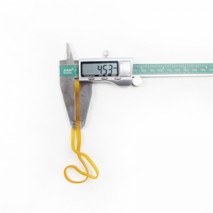 مصنع مخصص يطول ويتوسع أصفر شفاف ارتفاع درجة الحرارة مكافحة الشيخوخة حزام المطاط الصناعي