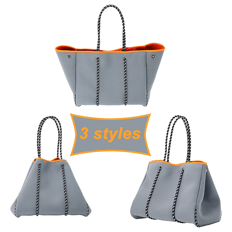 طباعة أزياء النيوبرين مخصص شاطئ حقيبة يد التعادل صبغ ماء النيوبرين حقيبة حمل الشاطئ