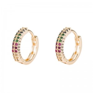 كوريا الجنوبية Dongdaemun نحاس المجوهرات أقراط الزركون أقراط الأوروبية والأمريكية اكسسوارات الأزياء عبر الحدود من أقراط مطلية بالذهب...