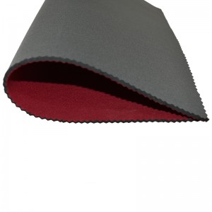 الصديقة للبيئة النسيج للماء المطاط البوليستر الكلوروبين النيوبرين حزام إلى حقيبة سموحة التجميل ليكرا نايلون دنة النسيج