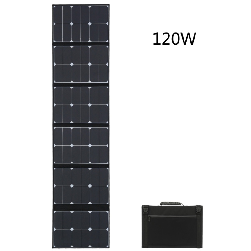التمويه اللون 120 واط قابلة للطي حقيبة شمسية بطانية للطاقة الشمسية للتخييم وسقف اليخوت