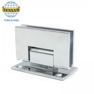 عالية الجودة الدقة الدقة سبائك الزنك سميكة 304 الحمام المشطوف 90 درجة الزجاج المفصل