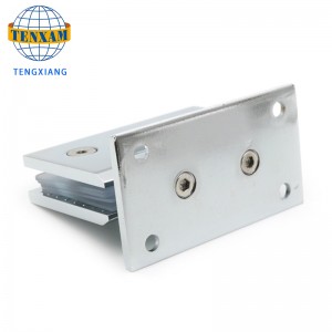 عالية الجودة الدقة الدقة سبائك الزنك سميكة 304 الحمام المشطوف 90 درجة الزجاج المفصل