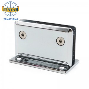 الحمام كليب غرفة دش الاكسسوارات الأجهزة زجاج الباب كليب المفصلي سبائك الزنك الزجاج كليب غرفة دش المفصلي 180 درجة