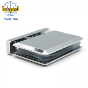 الصين المورد رخيصة بيع قوانغدونغ جينلي الأجهزة البولندية النحاس الزجاج المفصلي فتح 90 درجة المفصلي