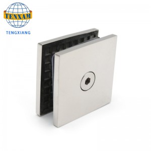 الصيني الصيني الزجاج القابضة مقاطع كروم 2 * 2 بوصة كليب النحاس زجاج الباب المشبك الباب&نافذة مفصلات 8-12mm زجاج الحمام القياسية