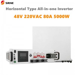 SRNE 5000W الكل في واحد mppt الهجين الشمسية تهمة العاكس الأفقي 48 فولت 28 فولت 20VAC خيوط جيبية موجة 80a ماكس PV 145V خارج الشبكة العاكس