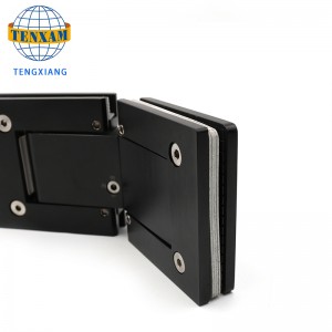 حار بيع 135 درجة 304 SS ماتي الأسود دش الأبواب الزجاج مفصلات