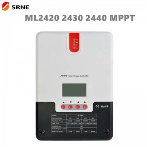 SRN MPPT الشمسية تهمة تحكم 20A 30A 40A 12V24V LCD MAX100V SOALR لوحة منظم للشبكة الرصاص الحمض جل ليثيوم أيون