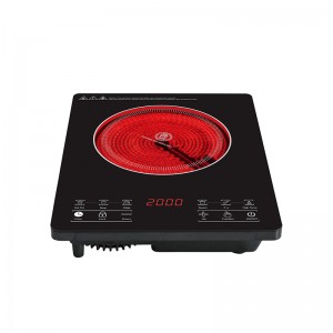 j21 تصميم طباخ السيراميك الجديد j21 مع فرن كهربائي طناجر الأشعة تحت الحمراء زجاج السيراميك لوحات ساخنة واحدة