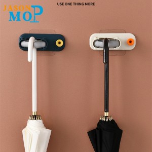 JASON تصميم جديد متعدد الوظائف للمطبخ المنزلي مثبت على الحائط وحامل مكنسة مع ملصق