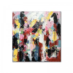 مصنع الجملة كوستوم الملونة هاندبينتيد الاكريليك اللوحة جدار ديكور مجردة الأعمال الفنية قماش النفط لغرفة المعيشة